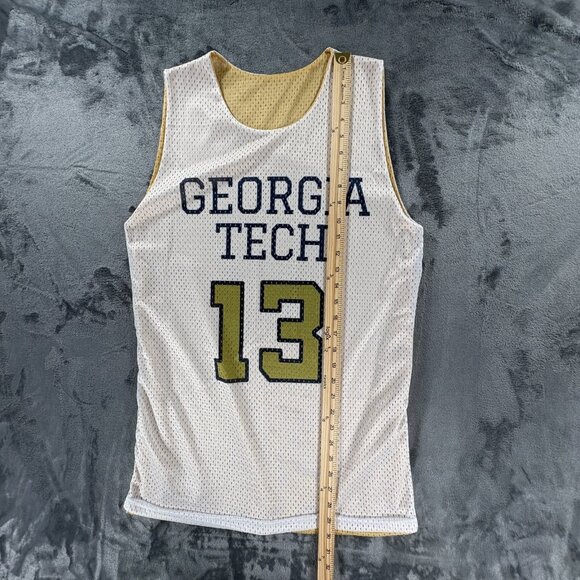 Epic Sports Reversible Basketball Jersey Men S Georgia Tech Yellow Jackets #13 - Picture 7 of 8
